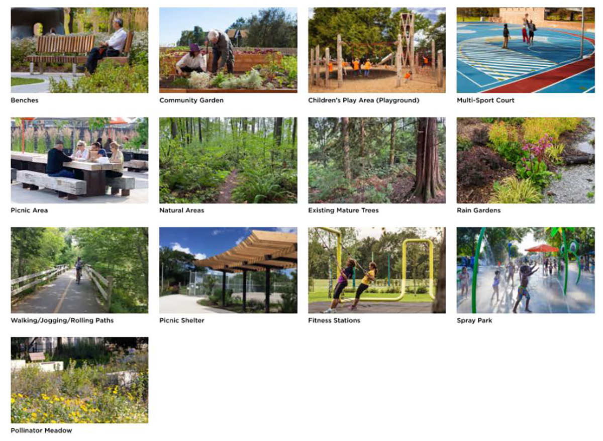 listed park feature photos