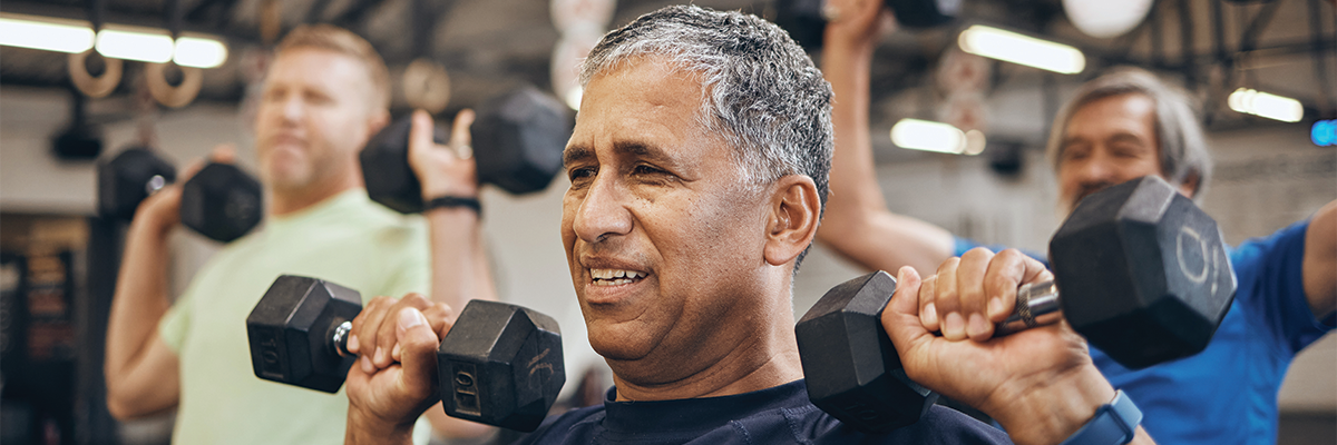 Person lifting weights